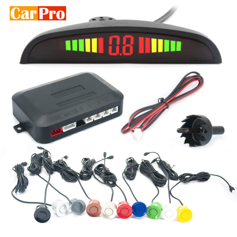 Parking Sensor with 4 Radar Accurate Digital Display of Obstacle