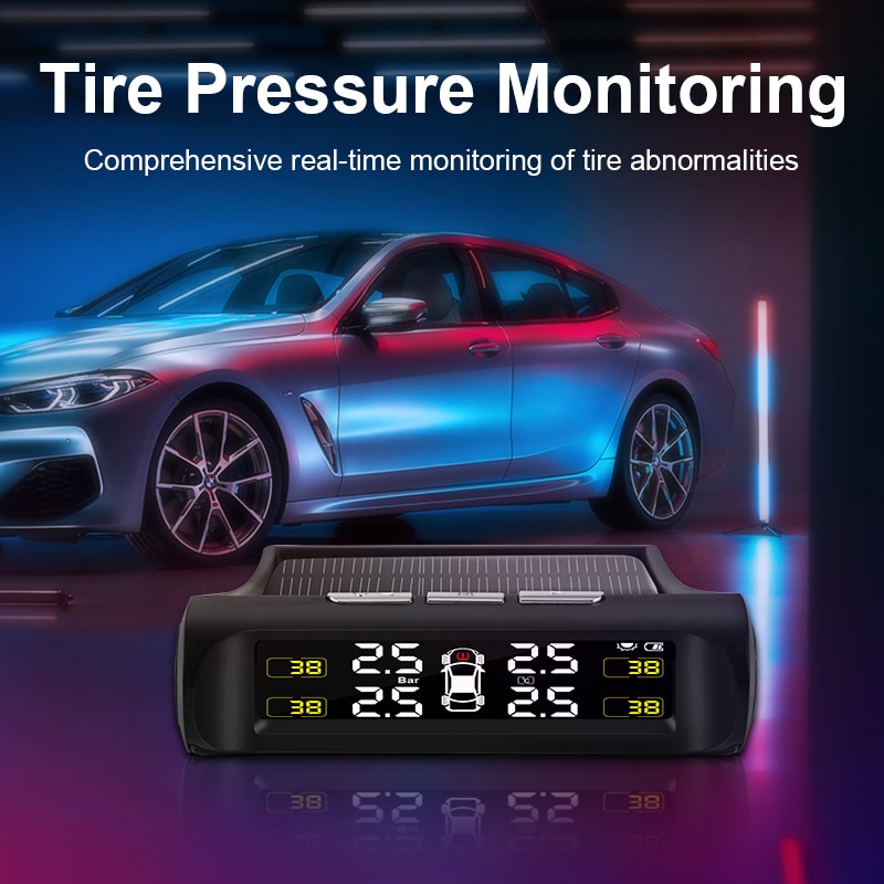 Car TPMS Tyre Pressure Monitoring – System Solar Auto Security Alarm Systems