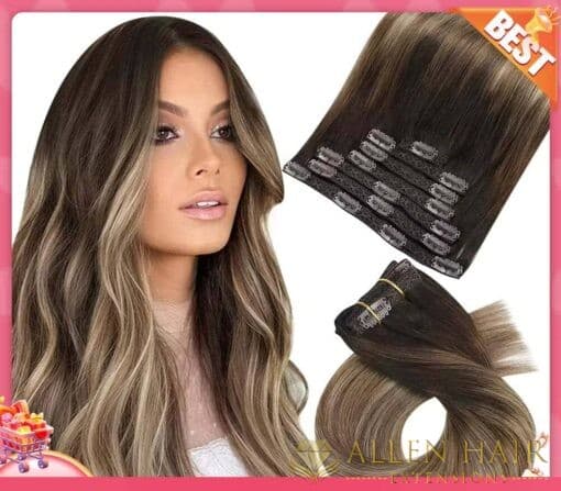 Cheveux Naturels à Clipser - Extensions de vrai Cheveux de Rêve