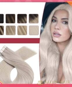 Découvrez nos extensions de cheveux naturels Remy – cheveux humains ombré invisibles avec trame sans couture. Apportez volume et élégance à votre coiffure.