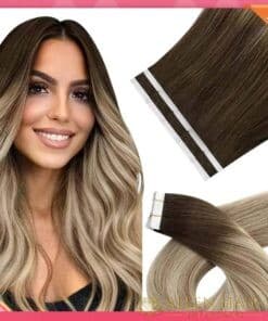 Extensions de cheveux à ruban adhésif en 100% cheveux humains