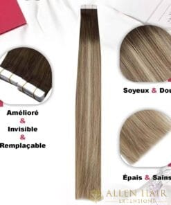 Extensions de cheveux à ruban adhésif en 100% cheveux humains