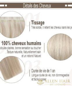 extensions cheveux trame soie tissage